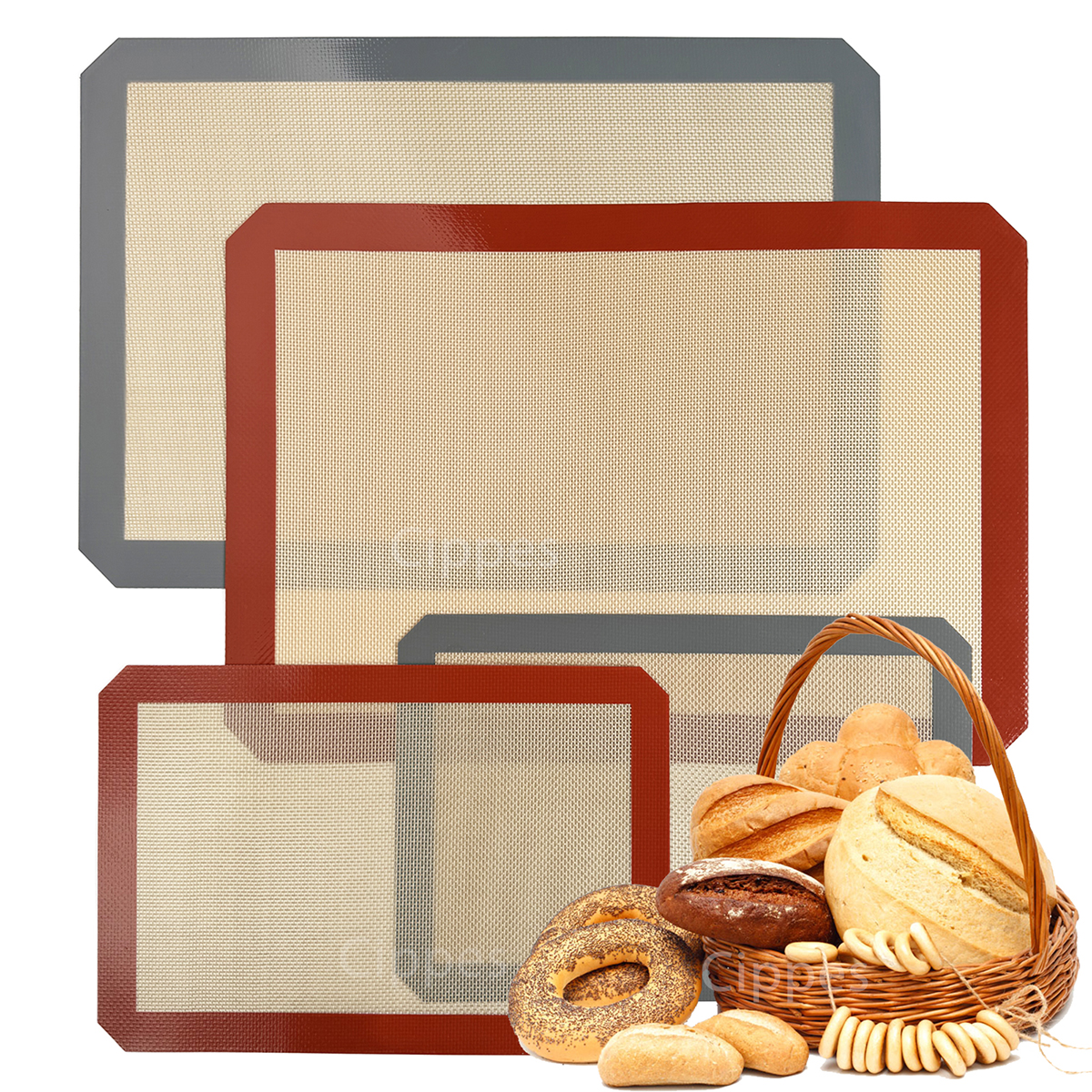 Camping Cooking Mat - 1PC, 2PCS Silicone Baking Mats for