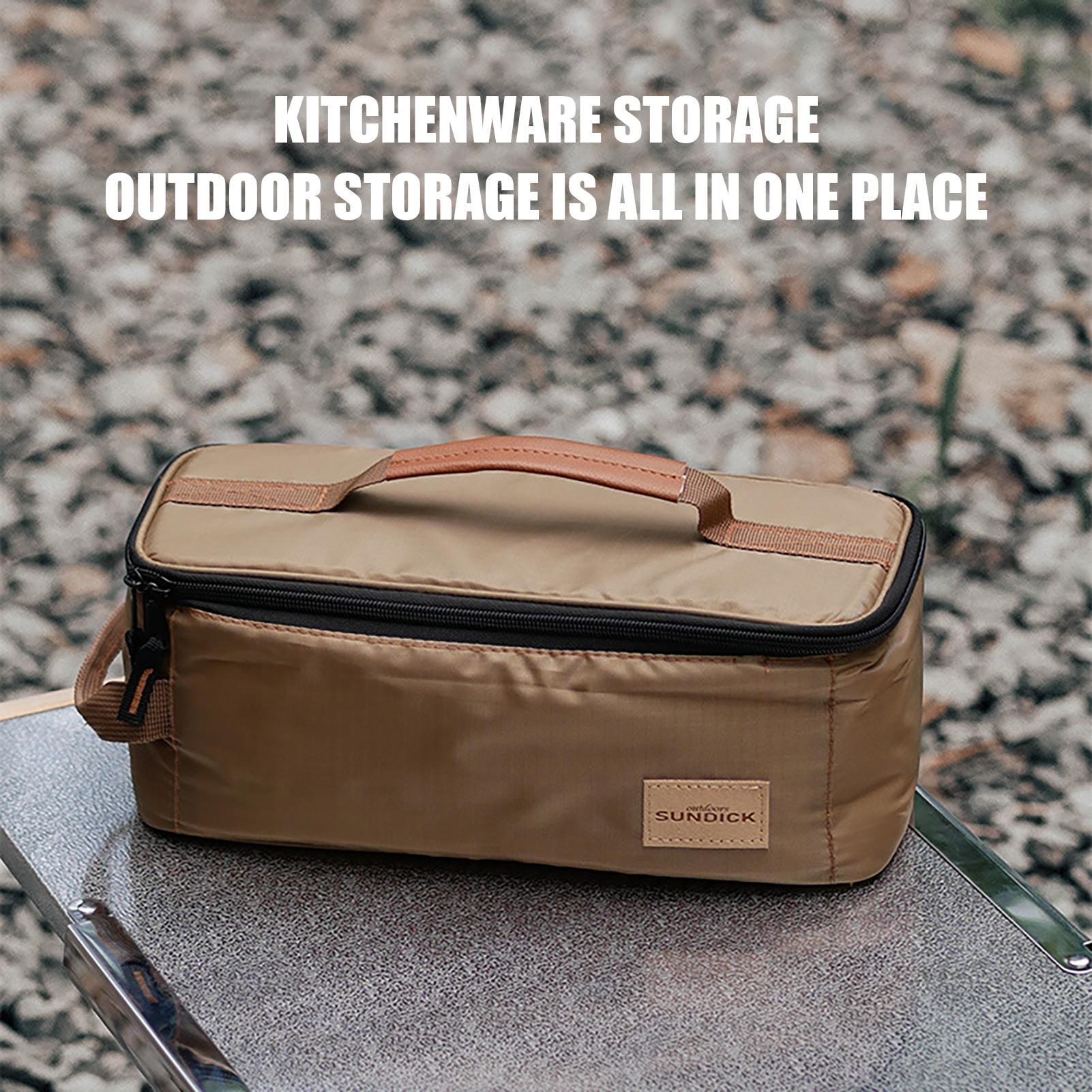 Camping Outdoor Cooking Equipment - Outdoor Camping Storage Organizer Tote, Portable