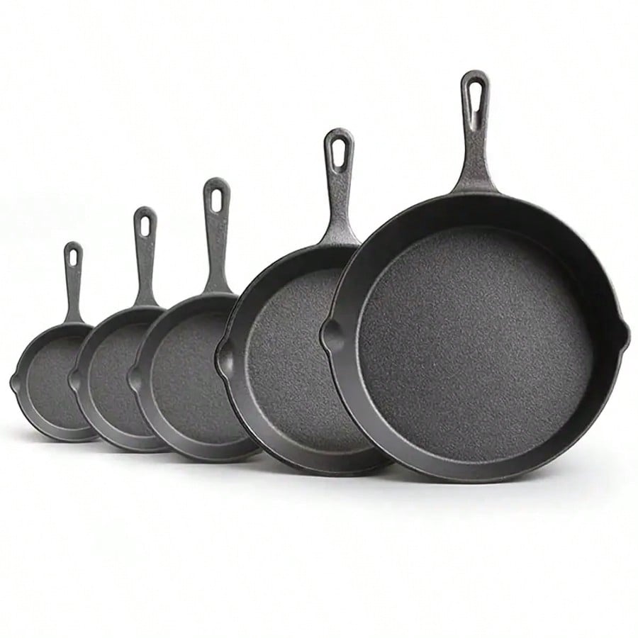Camping Cooking Essentials Kit - 3-Piece Cast Iron Cookware Essential Kit,