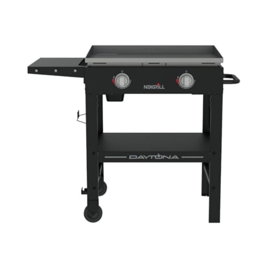 Camping Cooking Flat Top - Daytona 2-Burner Propane Flat Top Grill