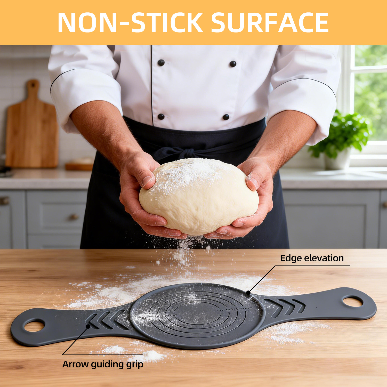 Camping Cooking Mat - 1/2PCS Fiber-Free Silicone Silicone Bread Sling