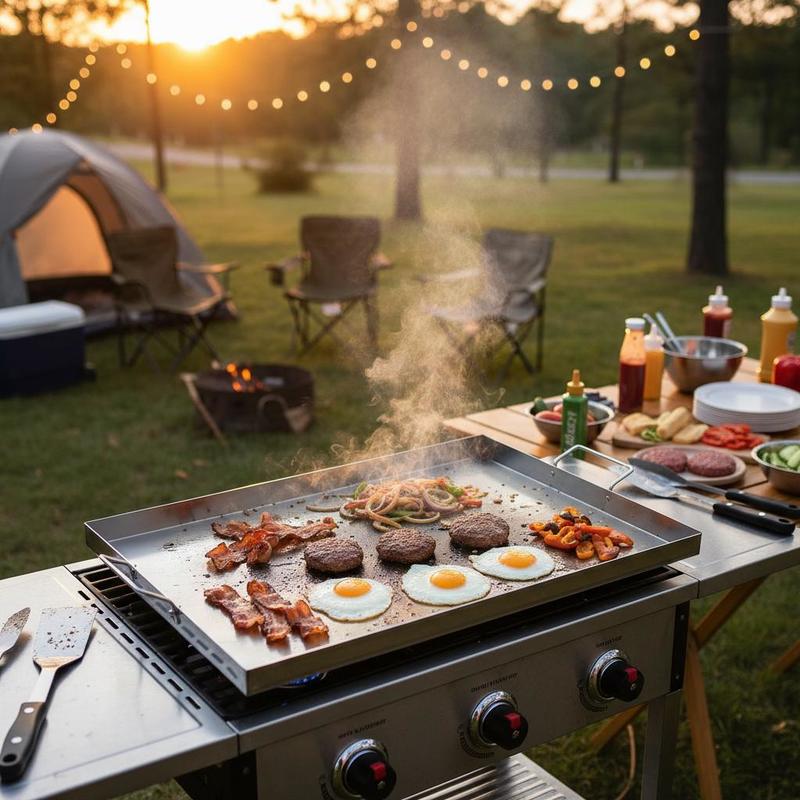 Camping Cooking Flat Top - Universal Flat Top Rectangular Plate 36x22