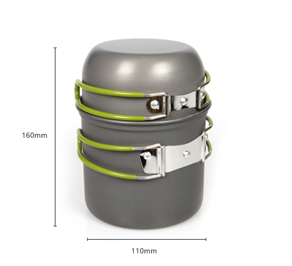 Ultralight Camping Pot Set: Ca - Camping Outdoor Cooking Table reseña y precio