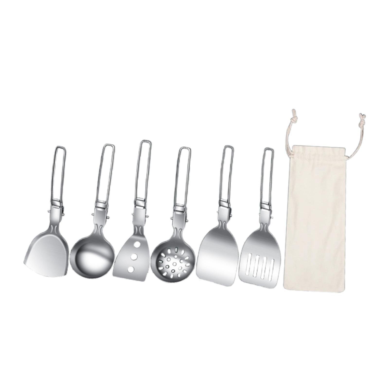 7Pcs Camp Cooking Utensil Set  - Camping Cooking Essentials Kit reseña y precio
