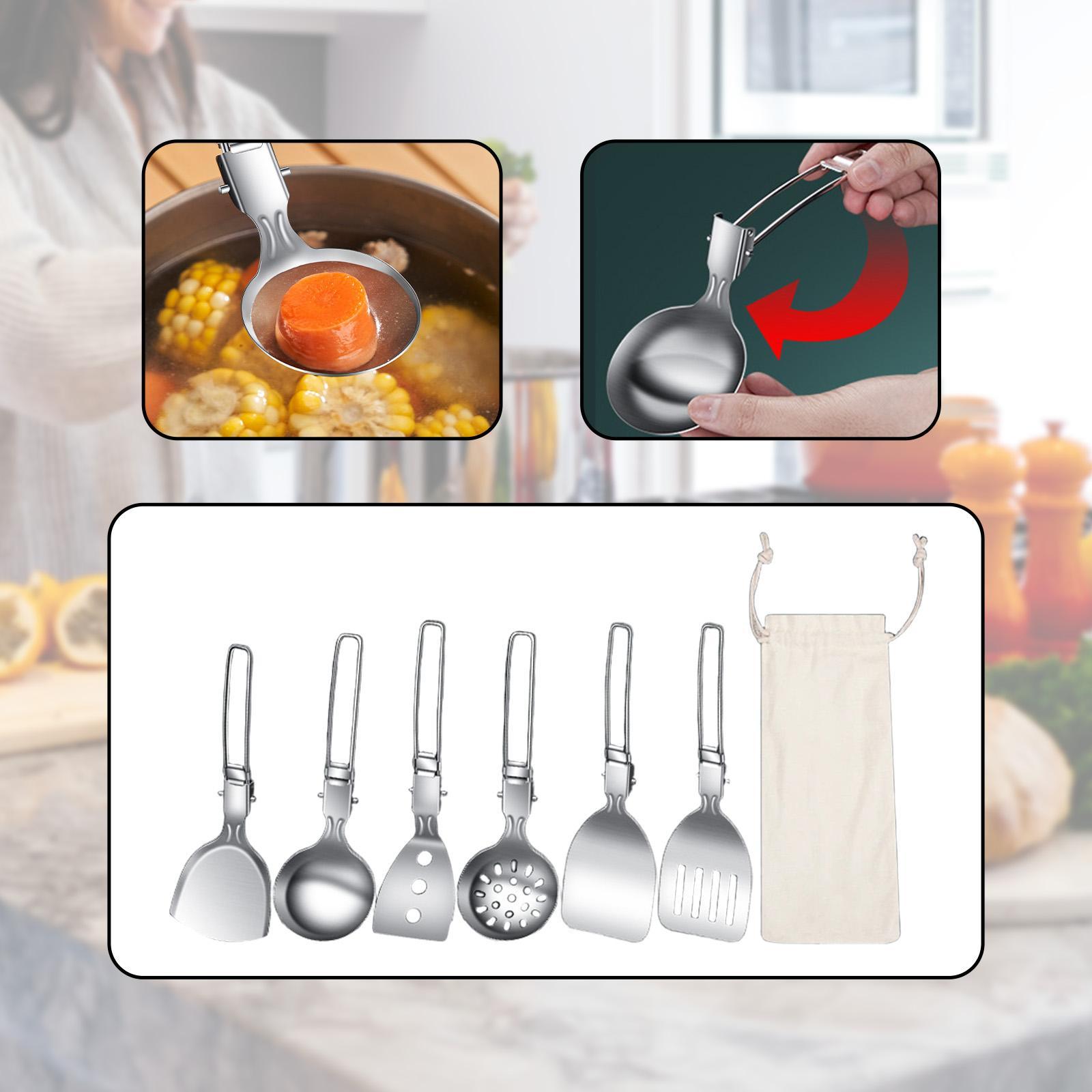 7Pcs Camp Cooking Utensil Set  - Camping Cooking Essentials Kit reseña y precio