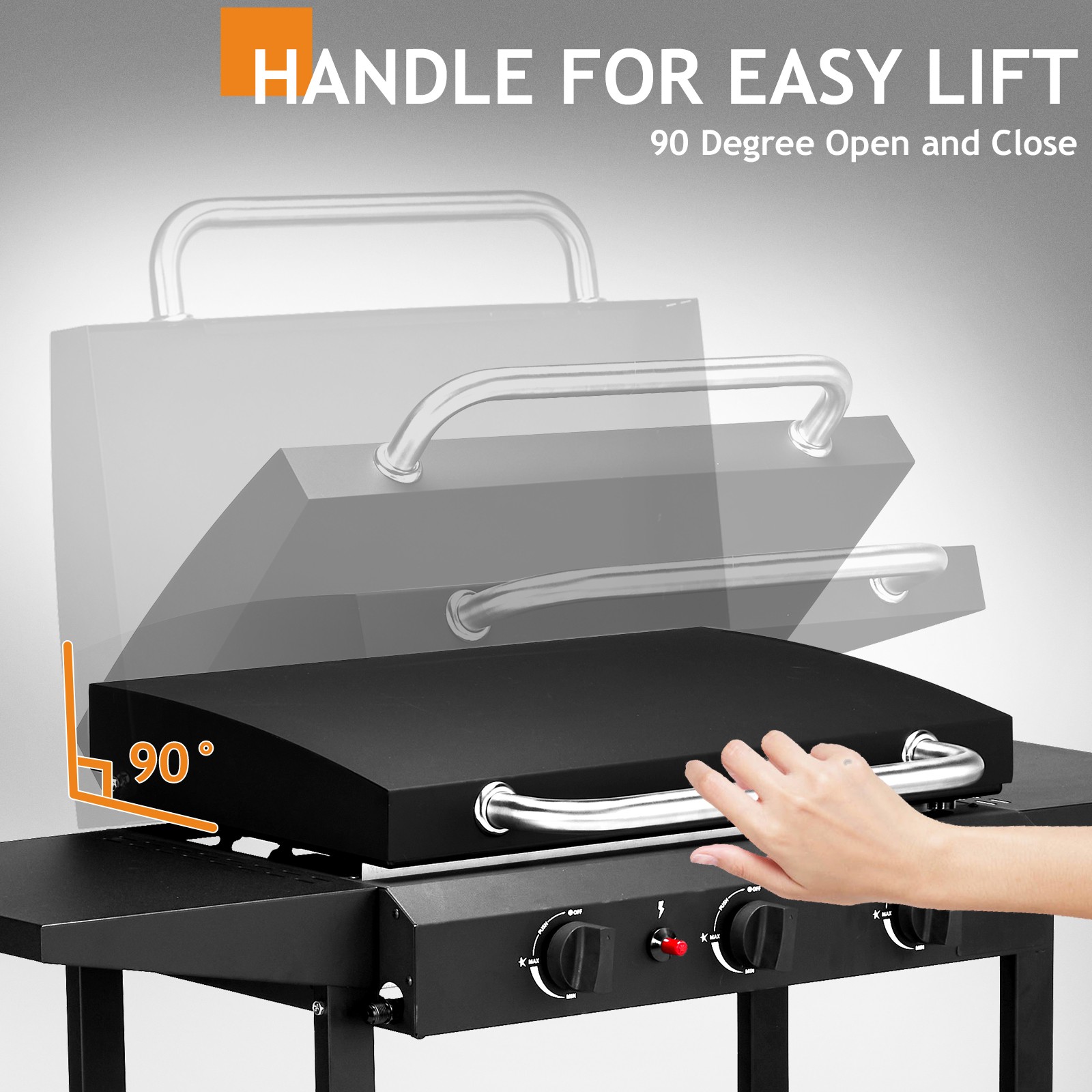 3-Burner Flat Top Gas Griddle  - Camping Cooking Flat Top reseña y precio
