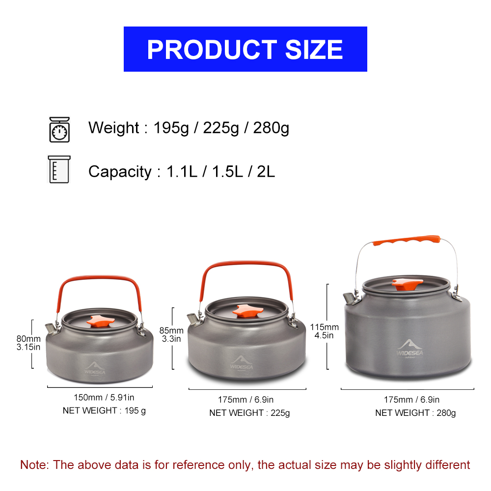 Widesea 1.1L 2L1.5L Camping Wa - Camping Cooking Unit reseña y precio