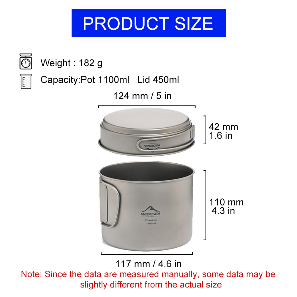 Widesea Ultralight Titanium Ca - Camping Outdoor Cooking Equipment reseña y precio