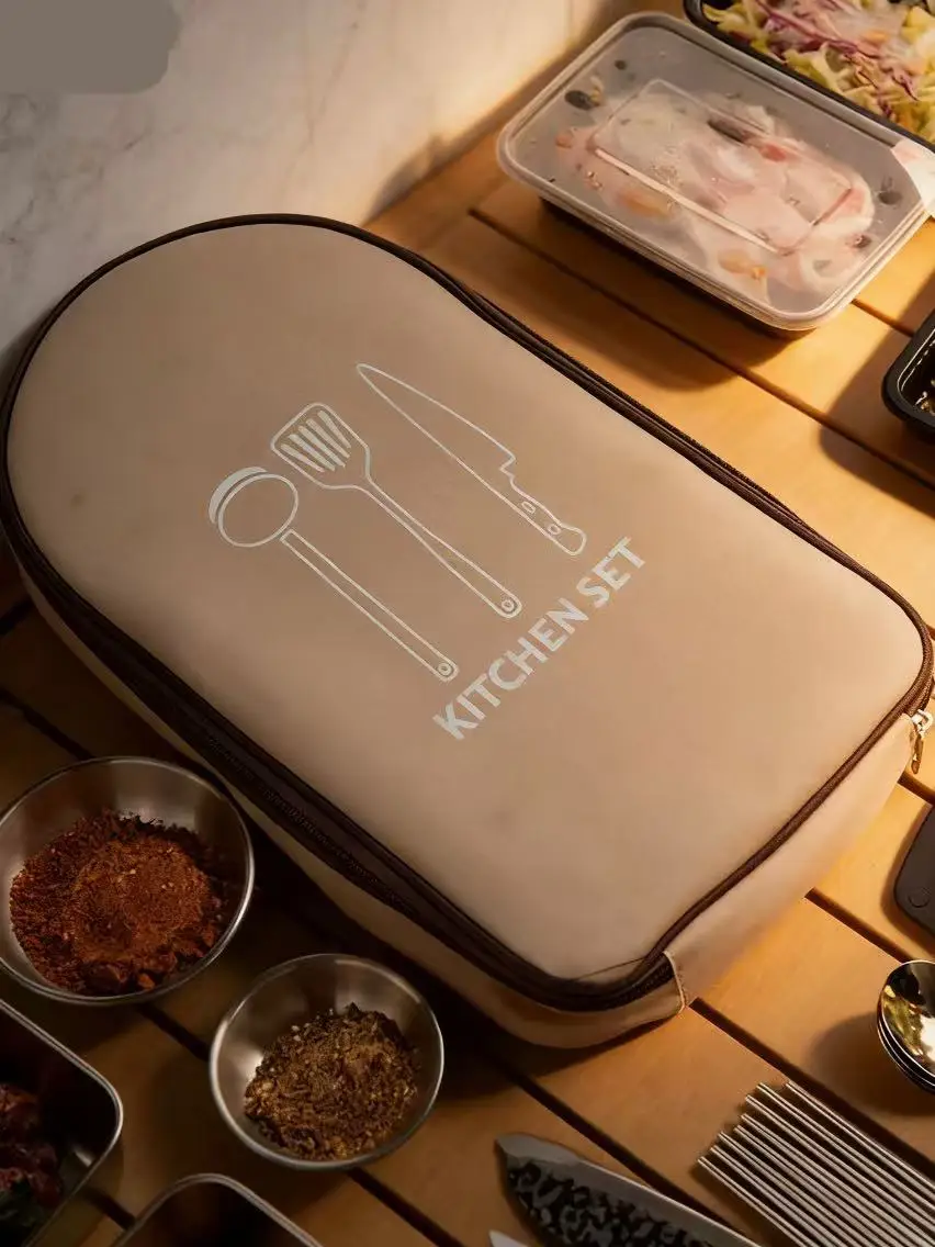 Compact All-in-One Portable Ca - Camping Cooking Essentials Kit reseña y precio