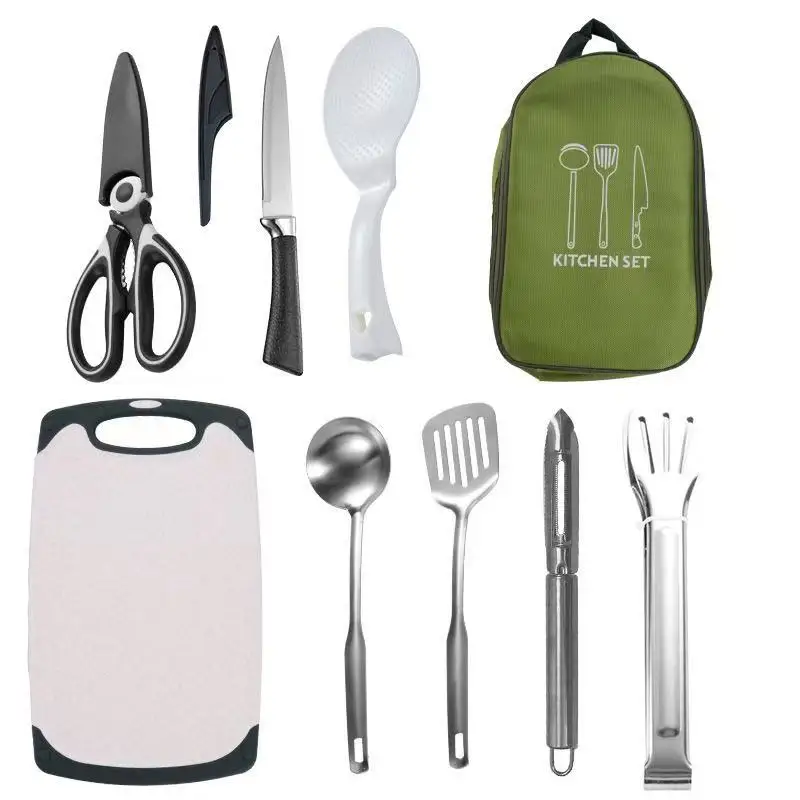 Compact All-in-One Portable Ca - Camping Cooking Essentials Kit reseña y precio