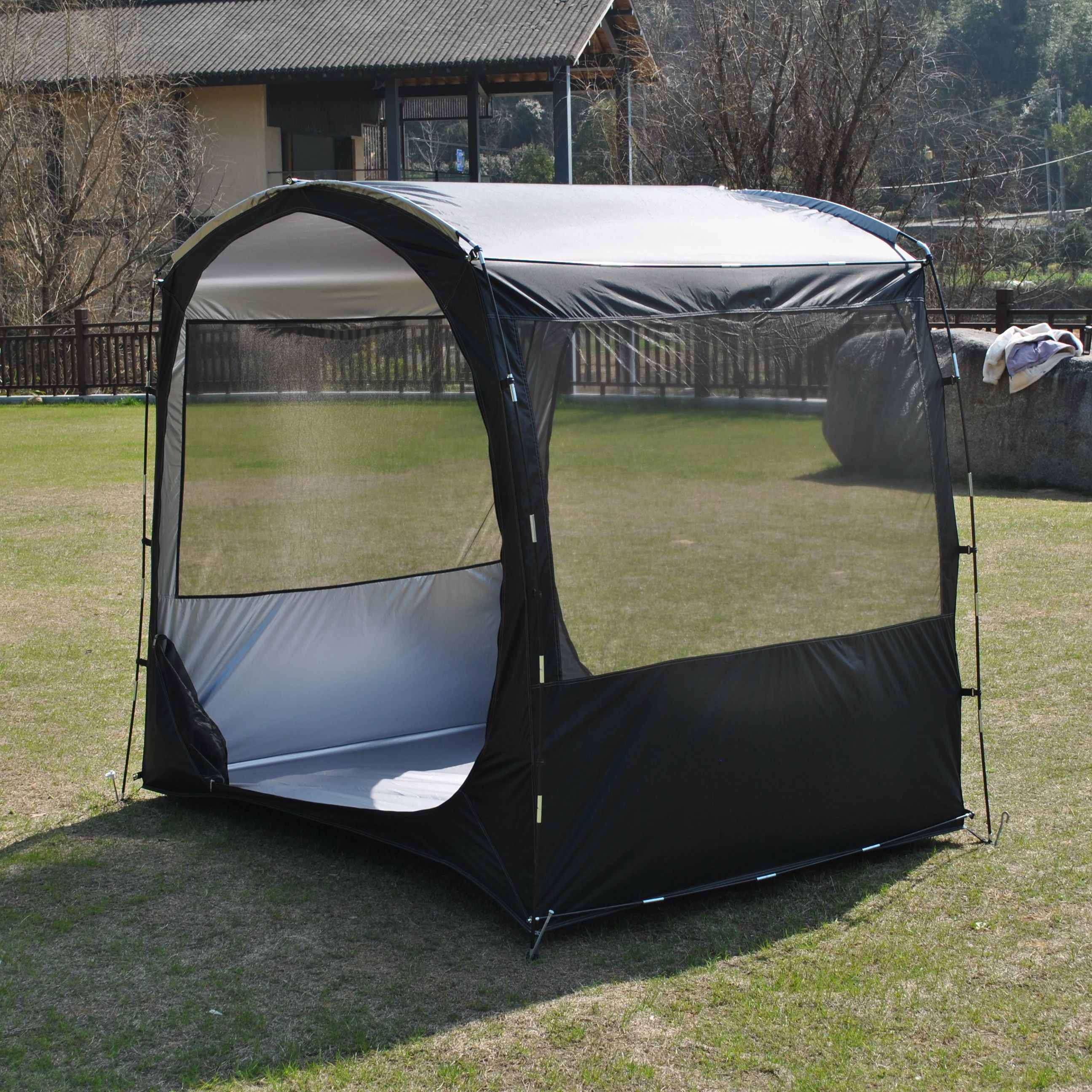 1-3 Person BBQ Mesh Tent Anti- - Camping Cooking Canopy reseña y precio