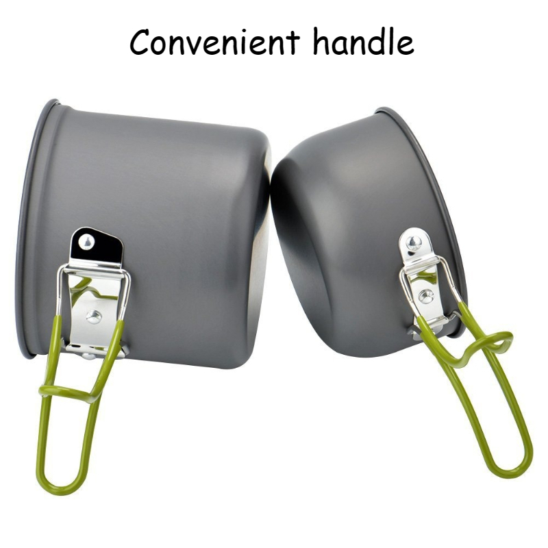 Outdoor Portable Camping Cookw - Camping Lightweight Cooking Pot reseña y precio