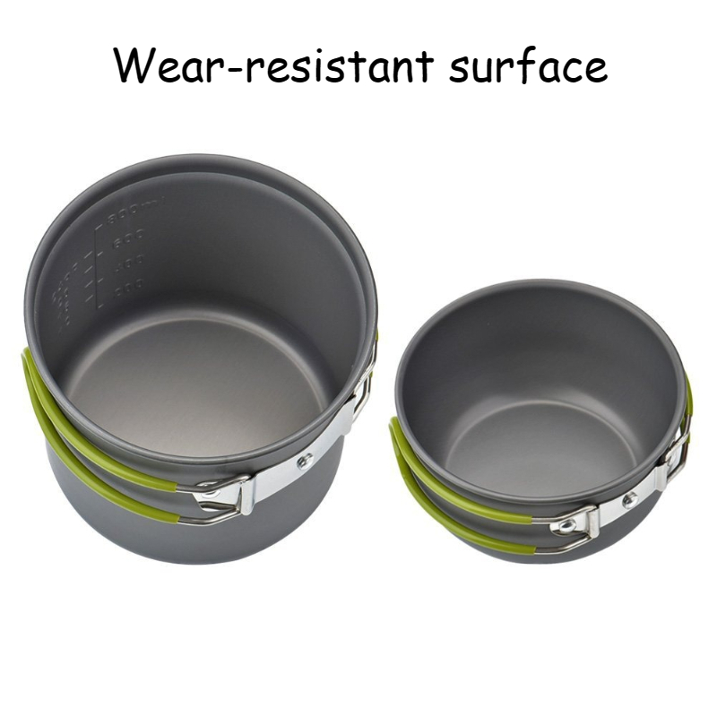 Outdoor Portable Camping Cookw - Camping Lightweight Cooking Pot reseña y precio
