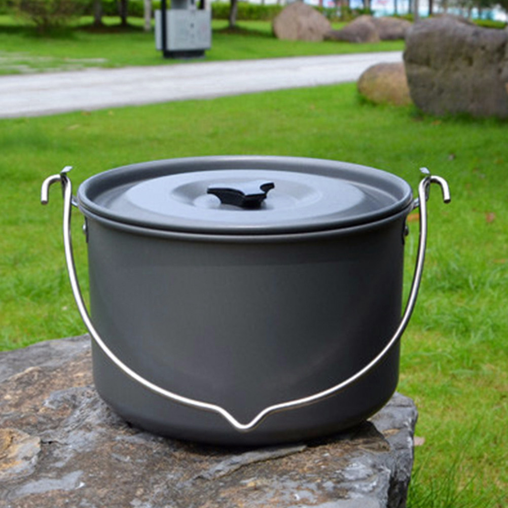 Camping Hanging Pot Large Alum - Camping No Cooking Meals reseña y precio