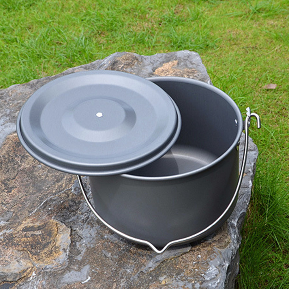 Camping Hanging Pot Large Alum - Camping No Cooking Meals reseña y precio