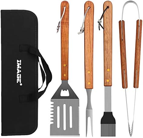 4-Piece Stainless Steel BBQ Gr - Camping Cooking Gifts reseña y precio