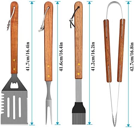 4-Piece Stainless Steel BBQ Gr - Camping Cooking Gifts reseña y precio
