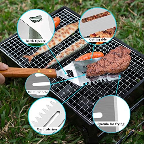 4-Piece Stainless Steel BBQ Gr - Camping Cooking Gifts reseña y precio