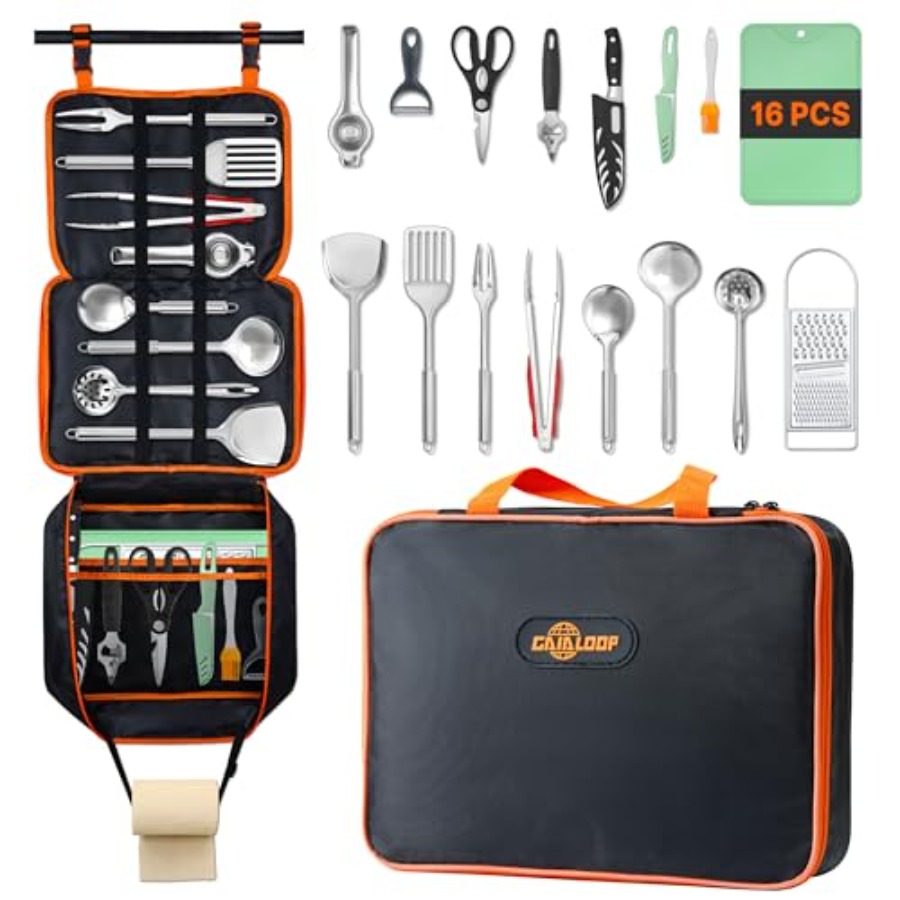 Portable Camping Cooking Utens - Camping Cooking Essentials Kit reseña y precio