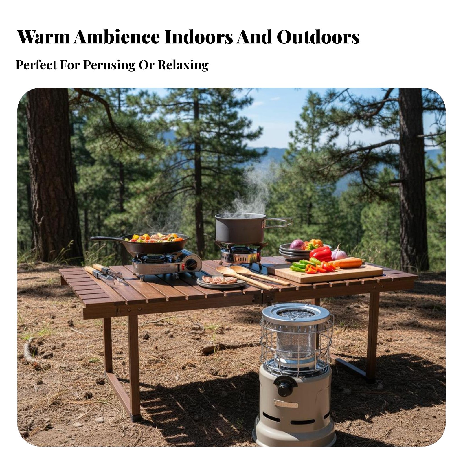 Portable Outdoor Gasification  - Camping No Cooking Meals reseña y precio