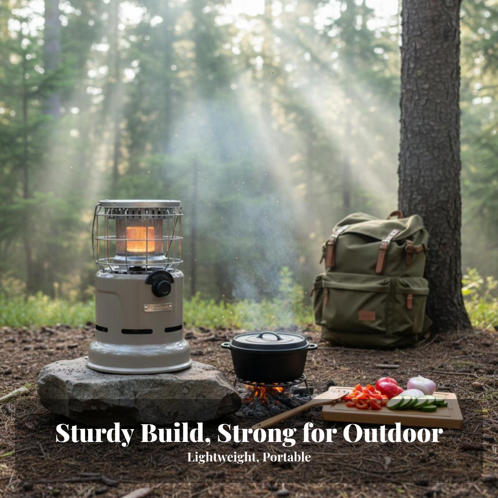 Portable Outdoor Gasification  - Camping No Cooking Meals reseña y precio