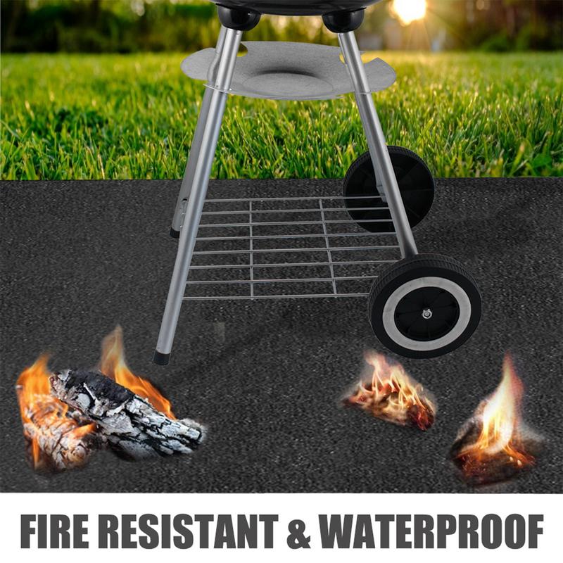 Under Grill Mat Fireplace Fire - Camping Cooking Mat reseña y precio