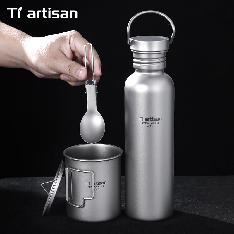 Tiartisan Titanium Cookware 3- - Camping Cooking Unit reseña y precio