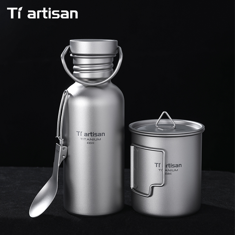 Tiartisan Titanium Cookware 3- - Camping Cooking Unit reseña y precio