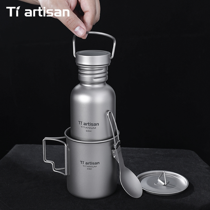 Tiartisan Titanium Cookware 3- - Camping Cooking Unit reseña y precio