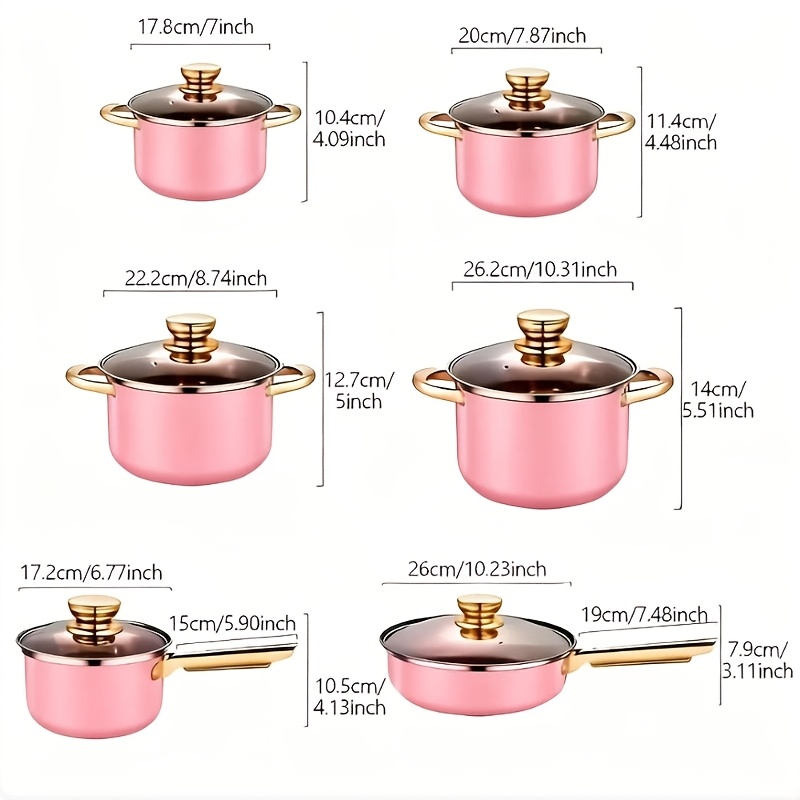 14pcs Stainless Steel Cookware - Camping Cooking Gifts reseña y precio