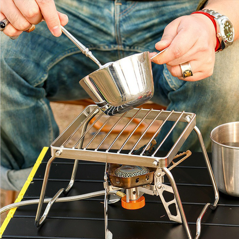 Stainless Steel Stove Stand Ca - Camping Cooking Backpack reseña y precio