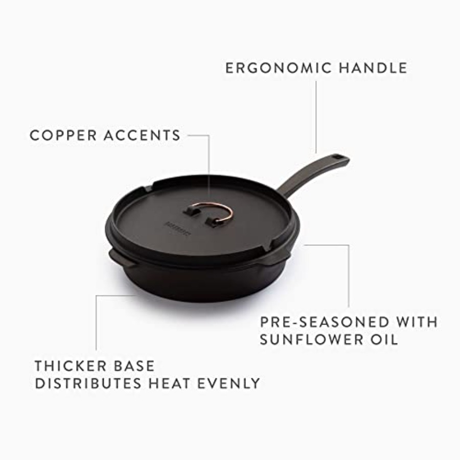 6-Inch All-In-One Cast Iron Sk - Camping Cooking All In One reseña y precio