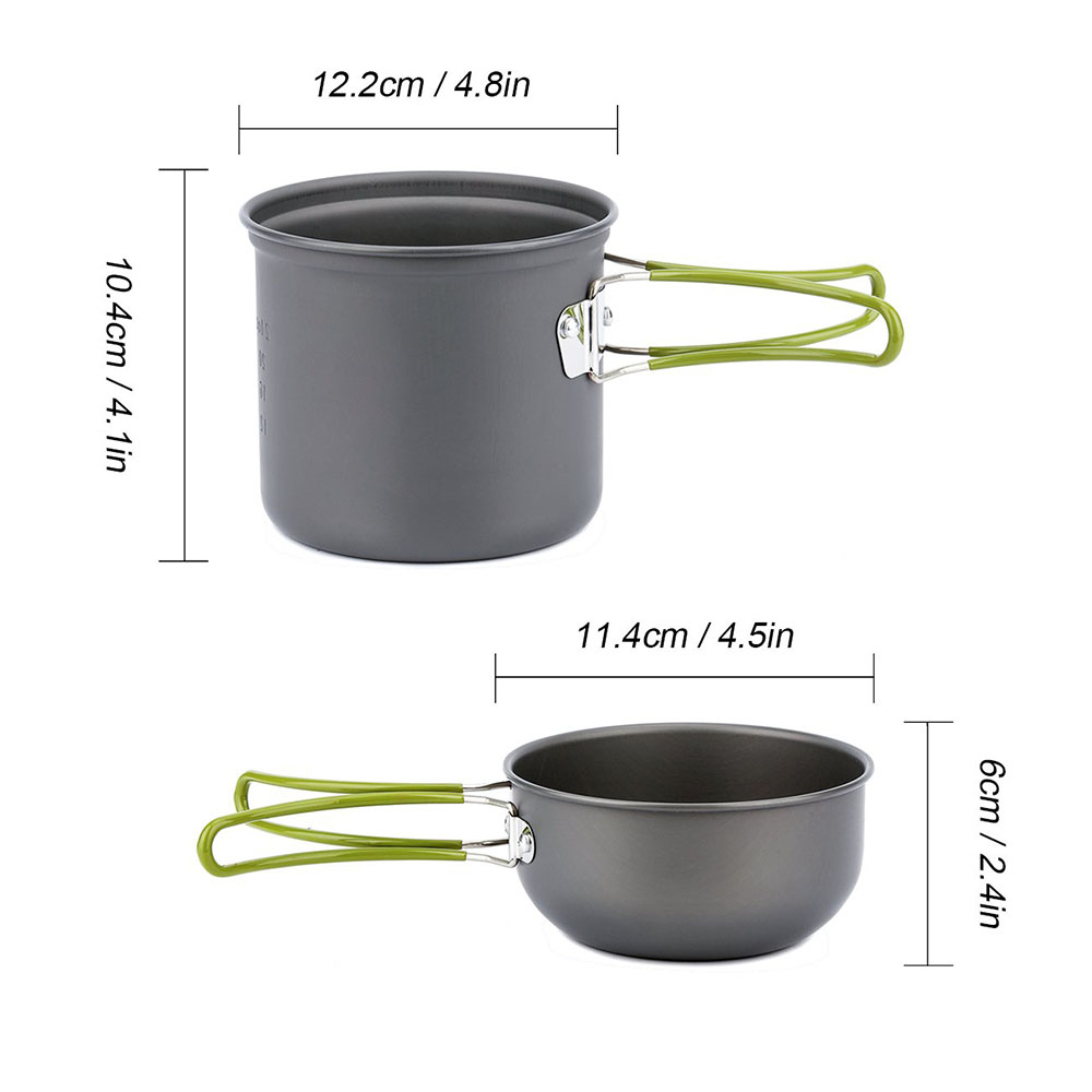 Ultralight Camping Pots Cookwa - Camping Cooking Unit reseña y precio