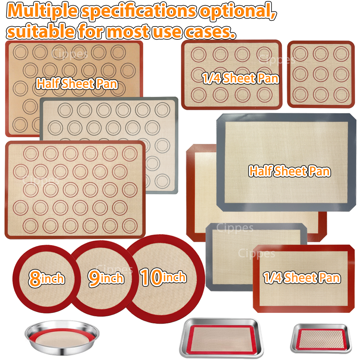 1/2PCS Silicone Baking Mats fo - Camping Cooking Mat reseña y precio