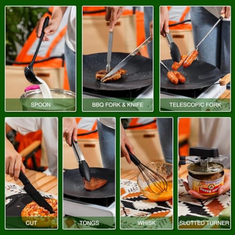 Camping Cooking Essentials Ute - Camping Cooking Essentials Kit reseña y precio