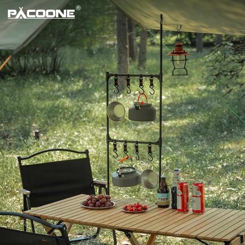 PACOONE Camping Shelf IGT Lant - Camping Outdoor Cooking Table reseña y precio