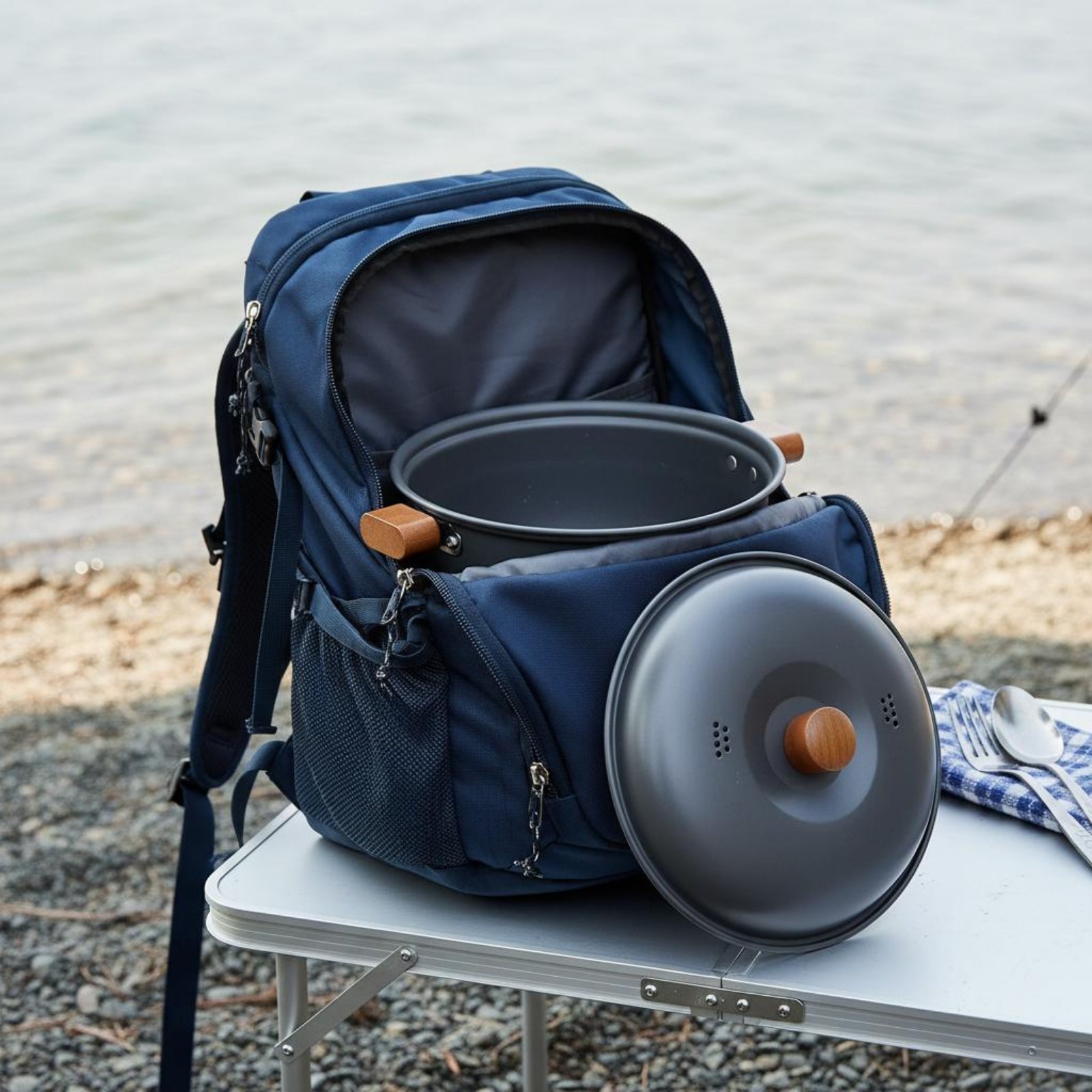 Outdoor Cooking Pot Large Capa - Camping Lightweight Cooking Pot reseña y precio