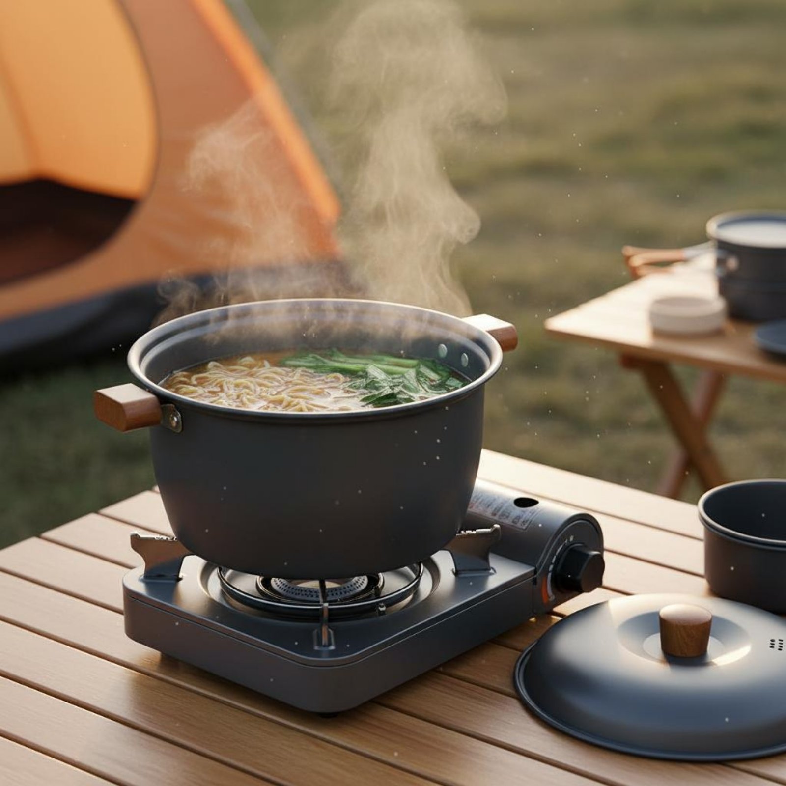 Outdoor Cooking Pot Large Capa - Camping Lightweight Cooking Pot reseña y precio