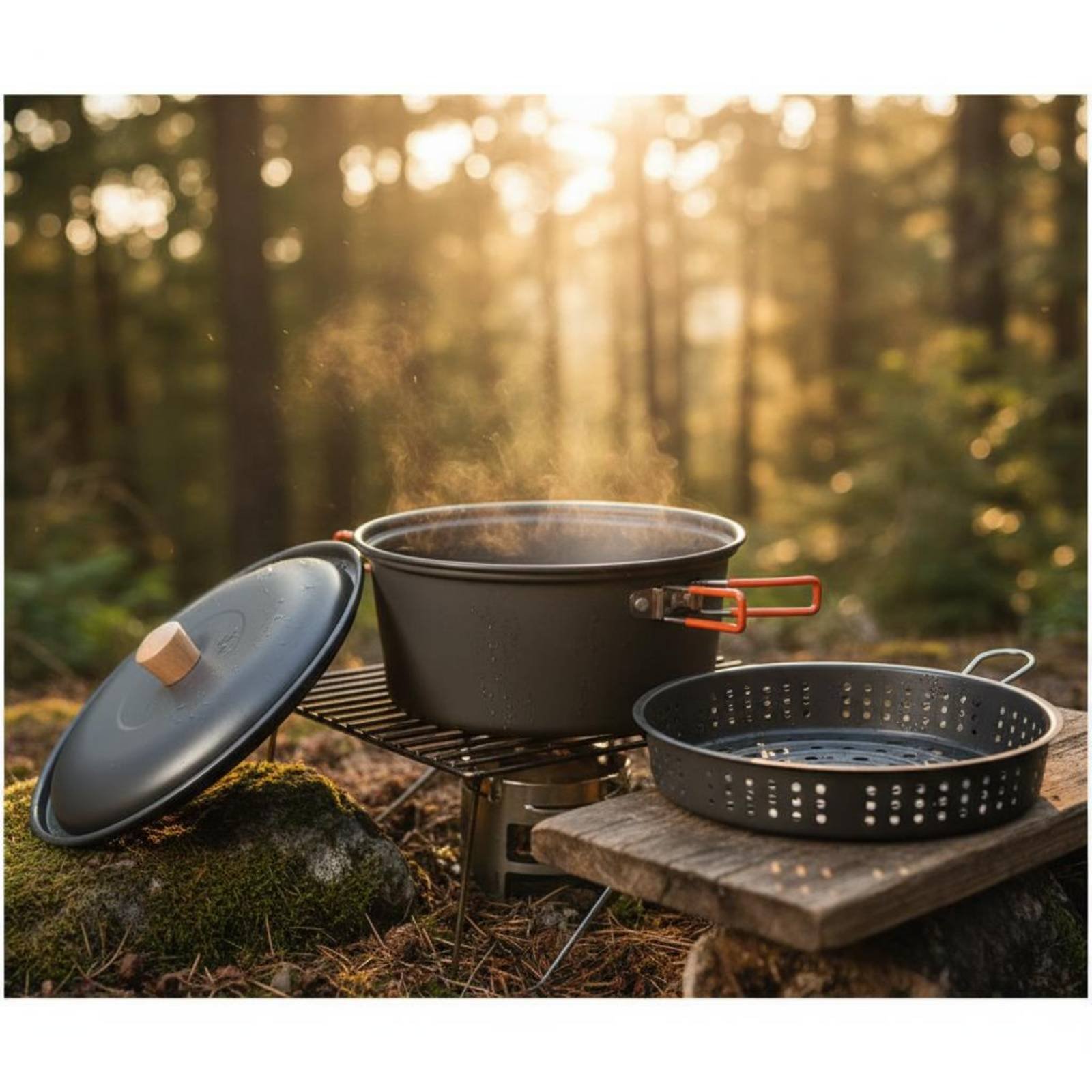 Outdoor Cooking Pot Large Capa - Camping Lightweight Cooking Pot reseña y precio
