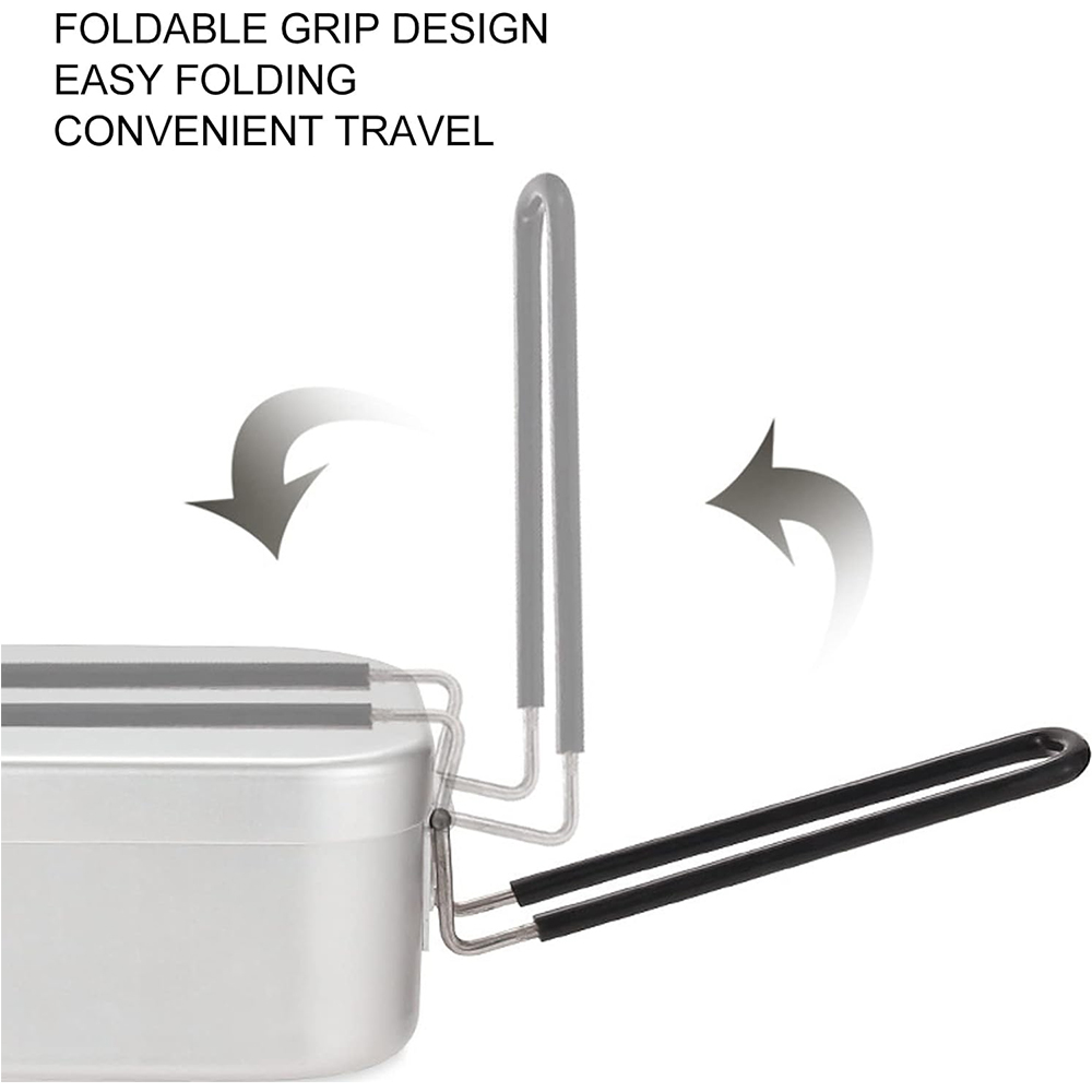 800ML Aluminum Lunch Boxes Out - Camping Outdoor Cooking Table reseña y precio