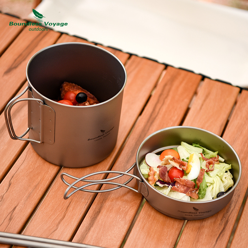Pure Titanium Folding Handle P - Camping Lightweight Cooking Pot reseña y precio
