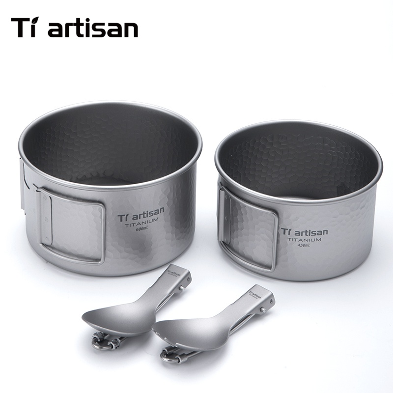 Tiartisan Titanium 4Pcs Cookwa - Camping No Cooking Meals reseña y precio