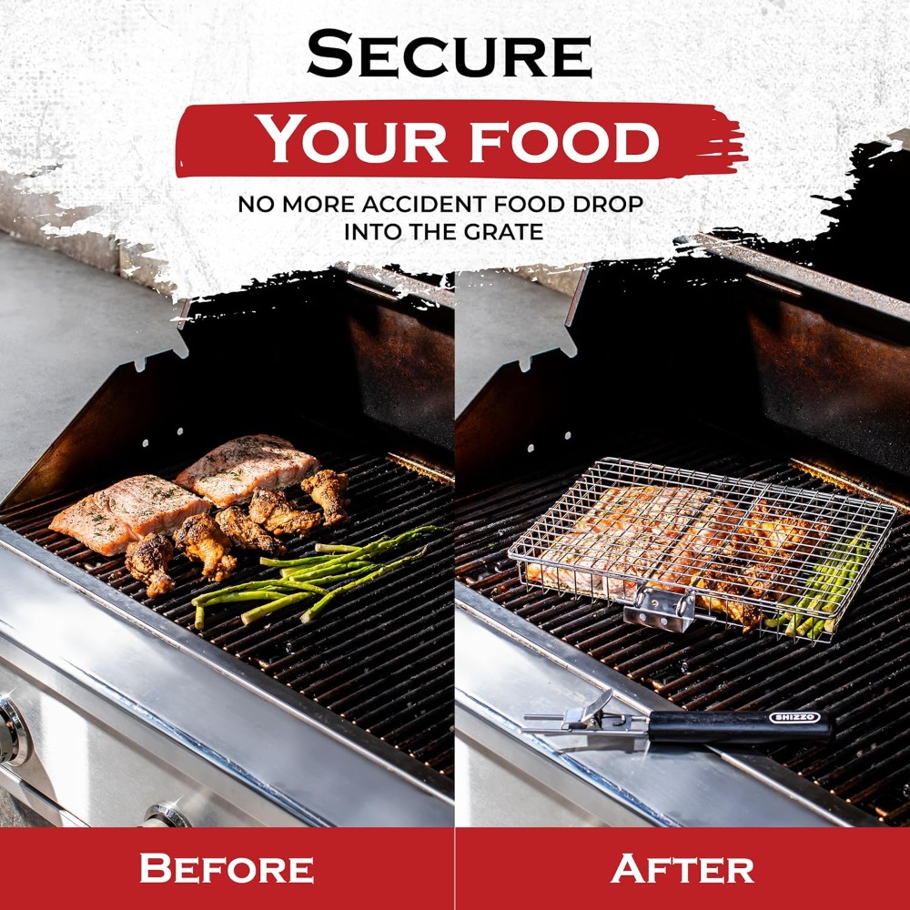 BBQ Grill Basket Set, Stainles - Camping Cooking Gifts reseña y precio