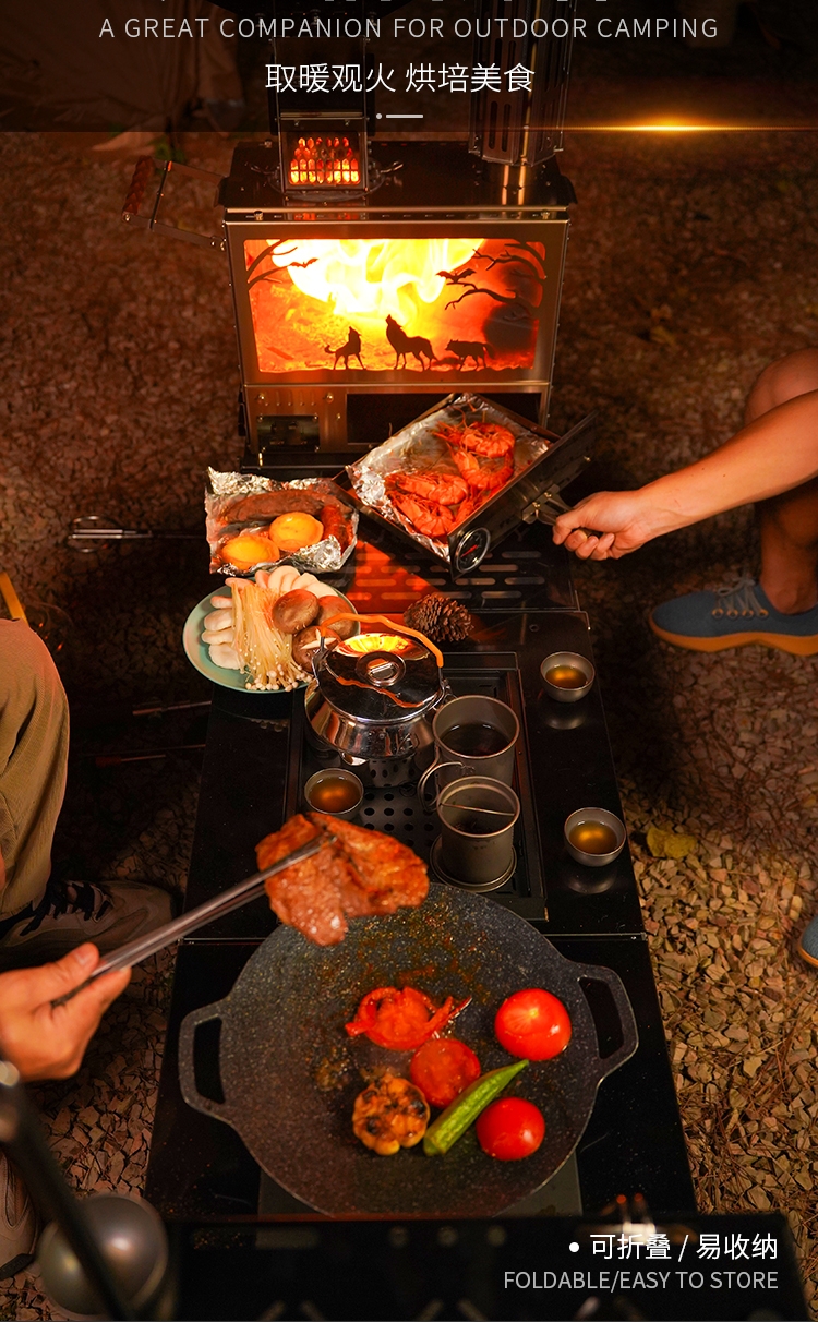 All-In-One Outdoor Stainless S - Camping Cooking All In One reseña y precio