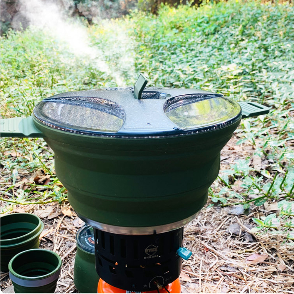 2.5L Silicone Folding Kettle C - Camping Outdoor Cooking Table reseña y precio
