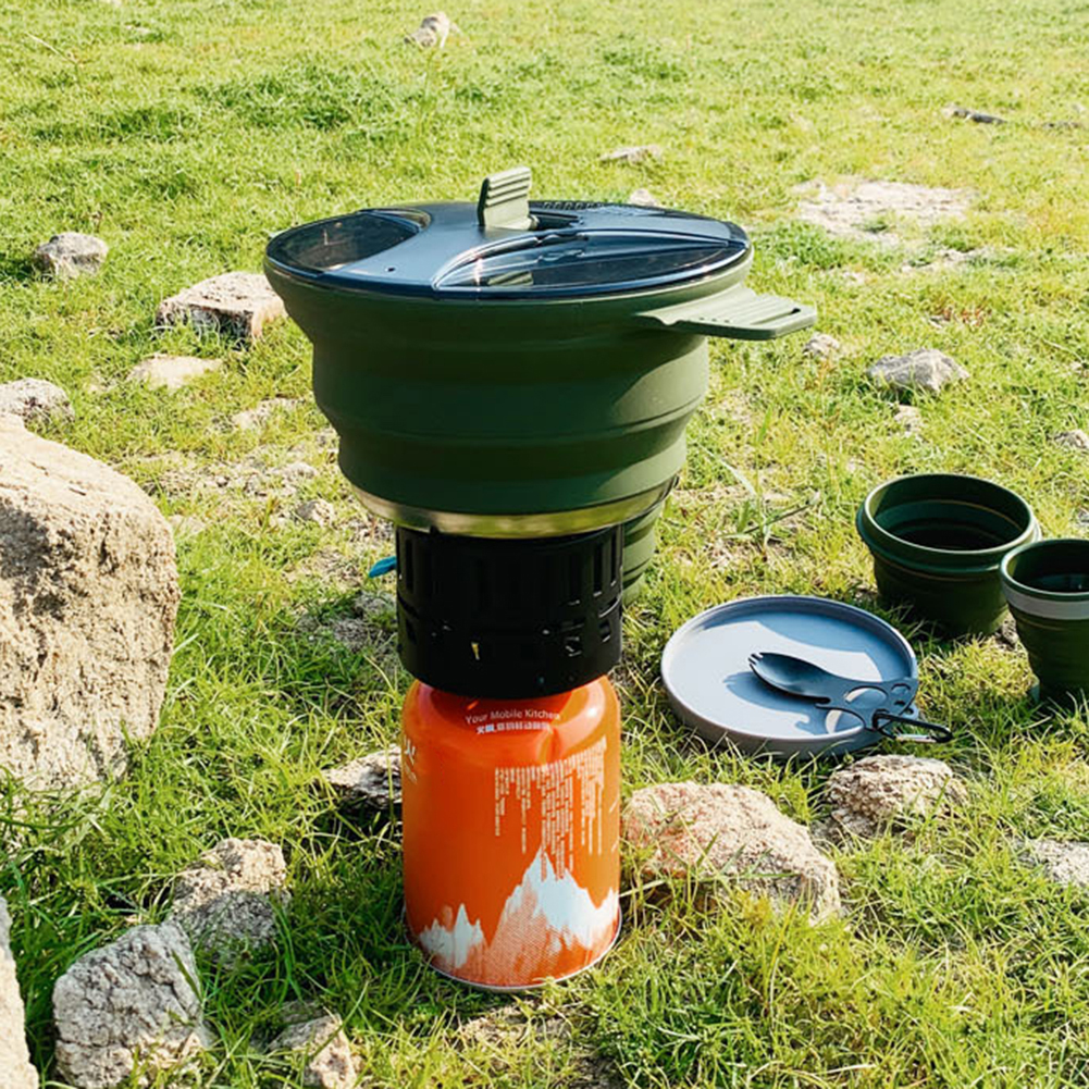 2.5L Silicone Folding Kettle C - Camping Outdoor Cooking Table reseña y precio