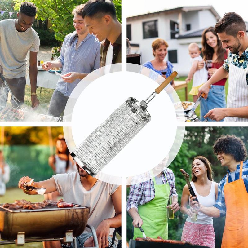 1pc Stainless Steel Rotating B - Camping Cooking Gifts reseña y precio