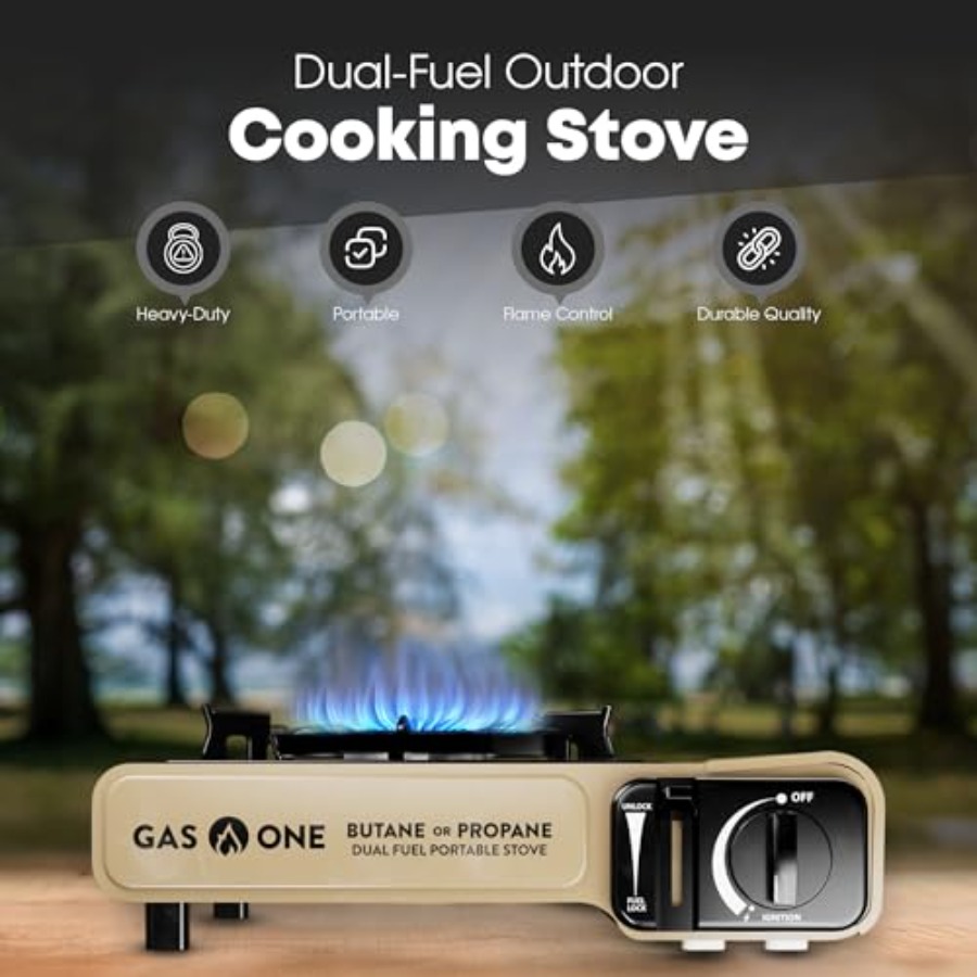 GasOne GS-3400P-KIT Propane or - Camping Cooking Flat Top reseña y precio