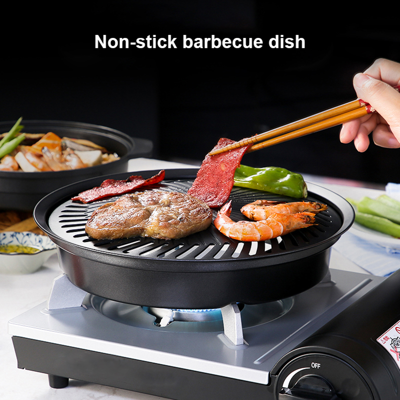 Korean Non-stick Barbecue Tray - Camping Cooking Flat Top reseña y precio
