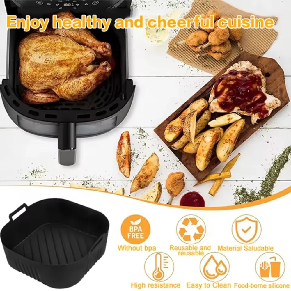 Silicone Air Fryer Mold Oil Fi - Camping Cooking Mat reseña y precio
